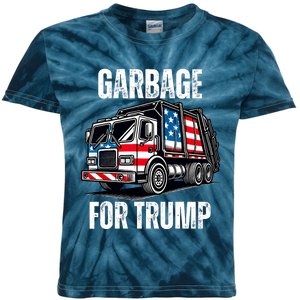 Proud Garbage Trump Supporter Garbage For Trump Supporter Kids Tie-Dye T-Shirt