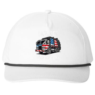 Proud Garbage Trump Supporter Garbage For Trump Supporter Gift Snapback Five-Panel Rope Hat