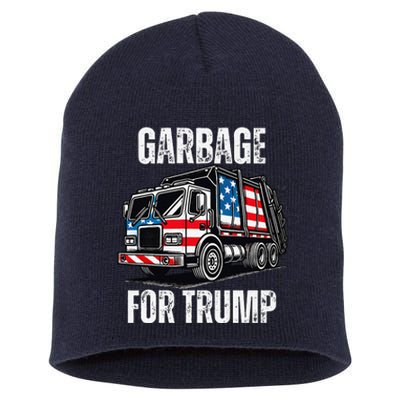 Proud Garbage Trump Supporter Garbage For Trump Supporter Gift Short Acrylic Beanie