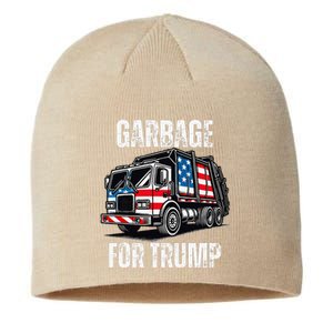 Proud Garbage Trump Supporter Garbage For Trump Supporter Gift Sustainable Beanie