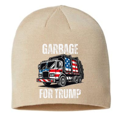 Proud Garbage Trump Supporter Garbage For Trump Supporter Gift Sustainable Beanie