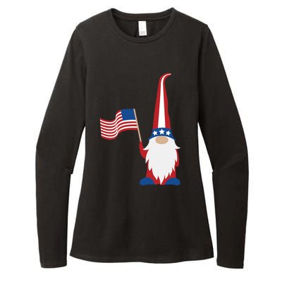 Patriotic Gnomes Usa American Flag 4th Of July Gnome Gift Womens CVC Long Sleeve Shirt