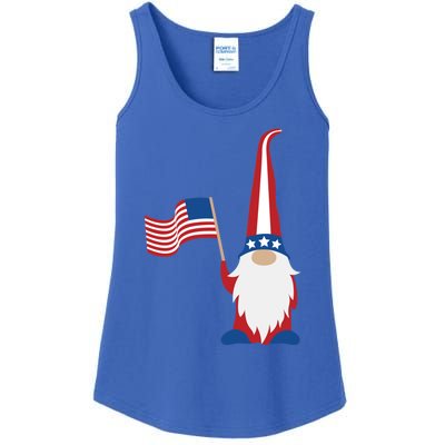 Patriotic Gnomes Usa American Flag 4th Of July Gnome Gift Ladies Essential Tank