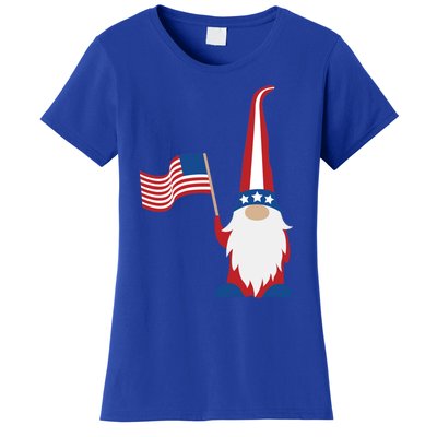 Patriotic Gnomes Usa American Flag 4th Of July Gnome Gift Women's T-Shirt