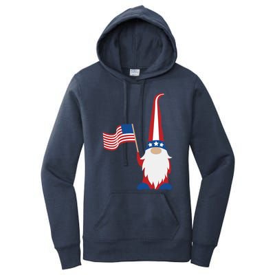 Patriotic Gnomes Usa American Flag 4th Of July Gnome Gift Women's Pullover Hoodie