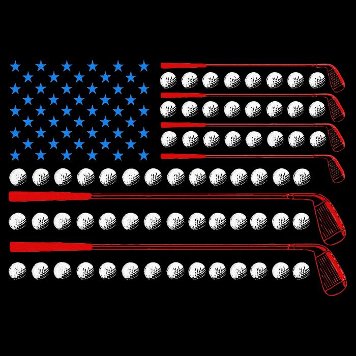 Patriotic Golf Usa Flag Golf Clubs 4th Of July Golf Balls Doggie Tank