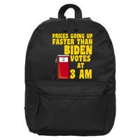 Prices Going Up Faster Than Biden Votes At 3AM Funny 16 in Basic Backpack