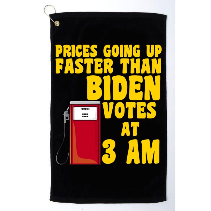 Prices Going Up Faster Than Biden Votes At 3AM Funny Golf Towel