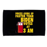 Prices Going Up Faster Than Biden Votes At 3AM Funny Microfiber Hand Towel