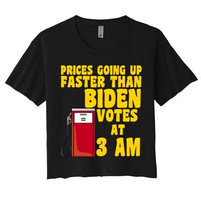 Prices Going Up Faster Than Biden Votes At 3AM Funny Crop Top