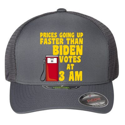 Prices Going Up Faster Than Biden Votes At 3AM Funny Flexfit Unipanel Trucker Cap