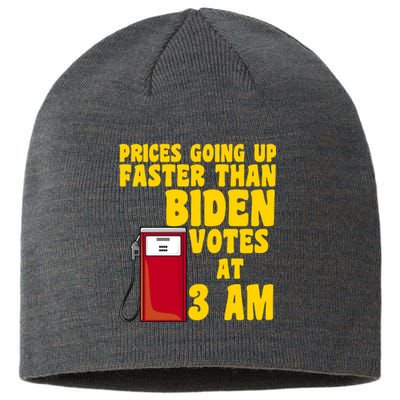 Prices Going Up Faster Than Biden Votes At 3AM Funny Sustainable Beanie