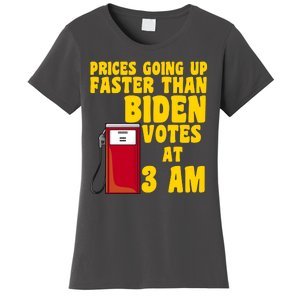 Prices Going Up Faster Than Biden Votes At 3AM Funny Women's T-Shirt