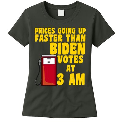 Prices Going Up Faster Than Biden Votes At 3AM Funny Womens T-Shirt