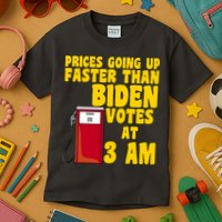 Prices Going Up Faster Than Biden Votes At 3AM Funny Kids T-Shirt