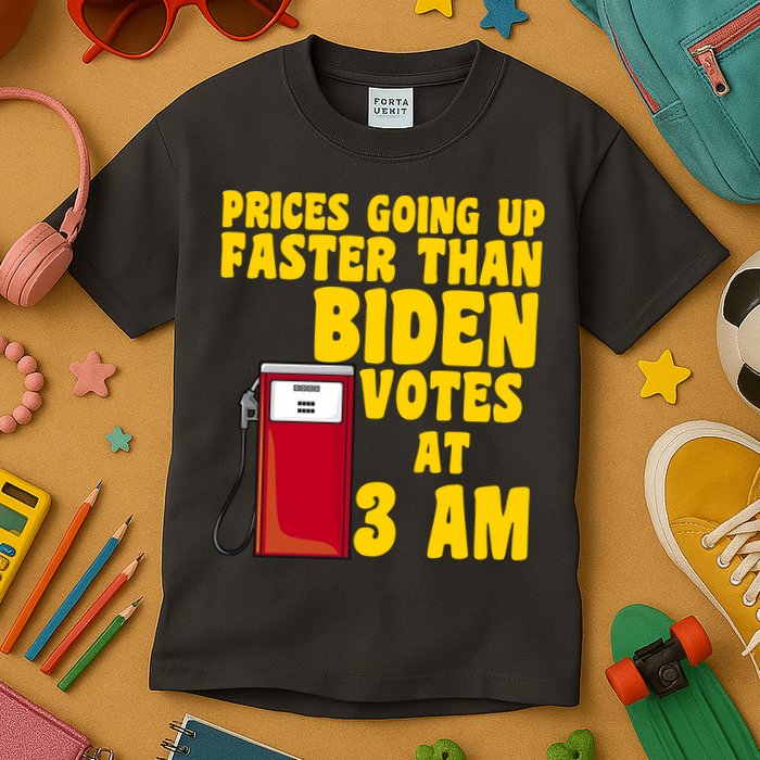 Prices Going Up Faster Than Biden Votes At 3AM Funny Kids T-Shirt