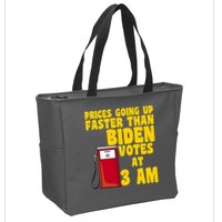 Prices Going Up Faster Than Biden Votes At 3AM Funny Zip Tote Bag