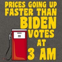 Prices Going Up Faster Than Biden Votes At 3AM Funny Cotton Canvas Backpack