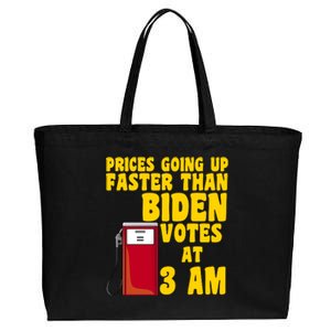 Prices Going Up Faster Than Biden Votes At 3AM Funny Cotton Canvas Jumbo Tote