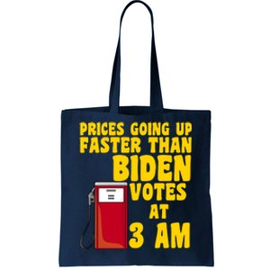 Prices Going Up Faster Than Biden Votes At 3AM Funny Tote Bag