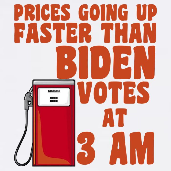 Prices Going Up Faster Than Biden Votes At 3AM Funny Garment-Dyed Sweatshirt