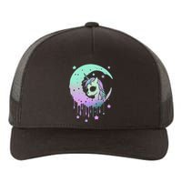 Pastel Goth Unicorn Moon Stars Creepy Kawaii Evil Horse Yupoong Adult 5-Panel Trucker Hat