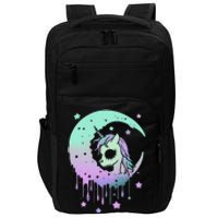 Pastel Goth Unicorn Moon Stars Creepy Kawaii Evil Horse Impact Tech Backpack