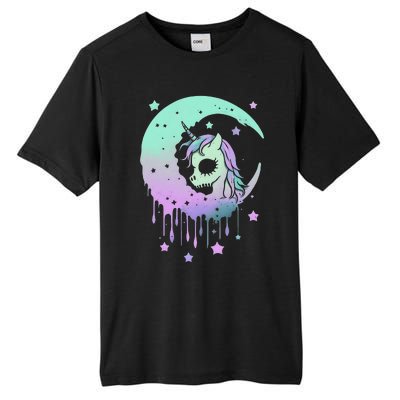 Pastel Goth Unicorn Moon Stars Creepy Kawaii Evil Horse Tall Fusion ChromaSoft Performance T-Shirt