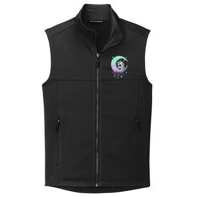 Pastel Goth Unicorn Moon Stars Creepy Kawaii Evil Horse Collective Smooth Fleece Vest