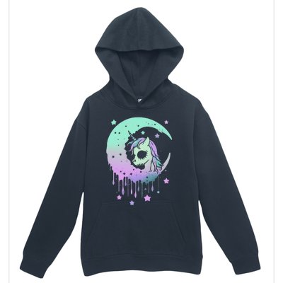 Pastel Goth Unicorn Moon Stars Creepy Kawaii Evil Horse Urban Pullover Hoodie