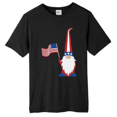 Patriotic Gnomes Usa American Flag 4th Of July Gnome Gift Tall Fusion ChromaSoft Performance T-Shirt