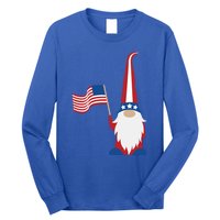 Patriotic Gnomes Usa American Flag 4th Of July Gnome Gift Long Sleeve Shirt