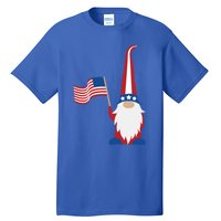 Patriotic Gnomes Usa American Flag 4th Of July Gnome Gift Tall T-Shirt