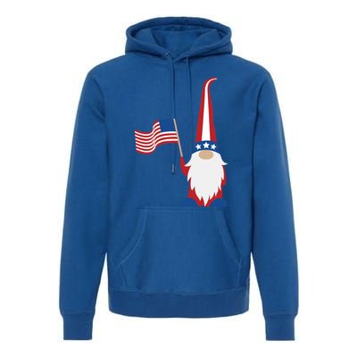 Patriotic Gnomes Usa American Flag 4th Of July Gnome Gift Premium Hoodie