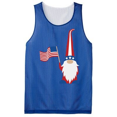 Patriotic Gnomes Usa American Flag 4th Of July Gnome Gift Mesh Reversible Basketball Jersey Tank