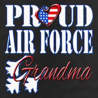 Proud Grandma Us Heart Military 7 Panel Mesh Trucker Snapback Hat