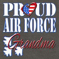 Proud Grandma Us Heart Military Cotton Canvas Backpack