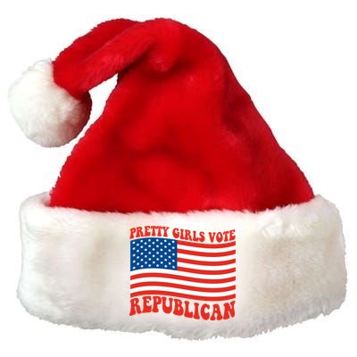 Pretty Girls Vote Republican Usa Flag Premium Christmas Santa Hat