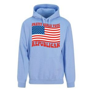 Pretty Girls Vote Republican Usa Flag Unisex Surf Hoodie