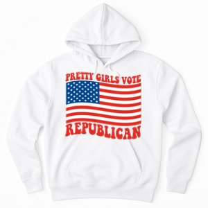 Pretty Girls Vote Republican Usa Flag Hoodie