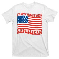 Pretty Girls Vote Republican Usa Flag T-Shirt