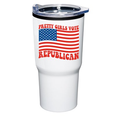 Pretty Girls Vote Republican Usa Flag Tumbler
