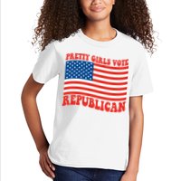 Pretty Girls Vote Republican Usa Flag Kids T-Shirt