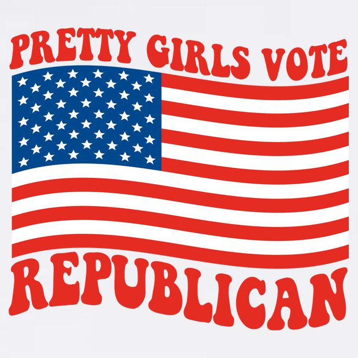 Pretty Girls Vote Republican Usa Flag Kids T-Shirt