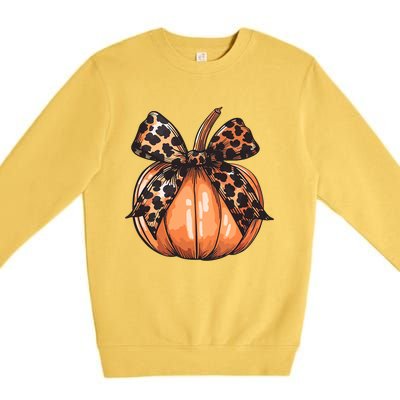 Pumpkin Graphic Vintage Thanksgiving Fall Women Autumn Premium Crewneck Sweatshirt