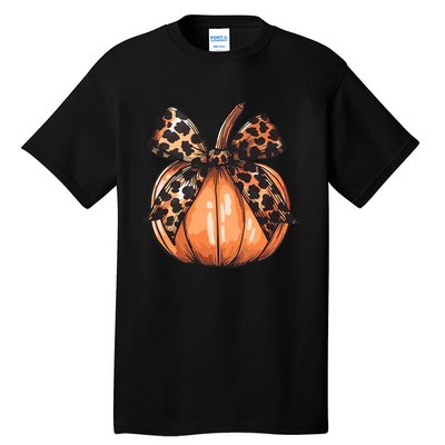 Pumpkin Graphic Vintage Thanksgiving Fall Women Autumn Tall T-Shirt