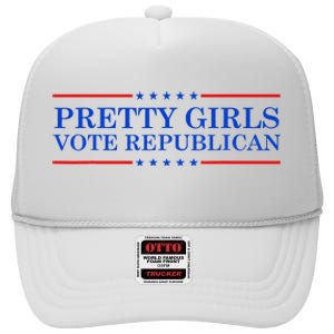 Pretty G.I.R.L.S Vote Republican High Crown Mesh Back Trucker Hat