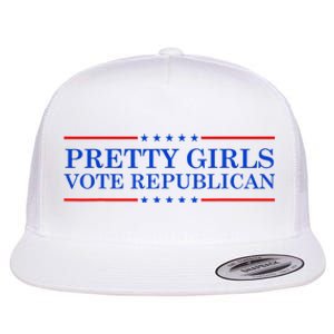 Pretty G.I.R.L.S Vote Republican Flat Bill Trucker Hat