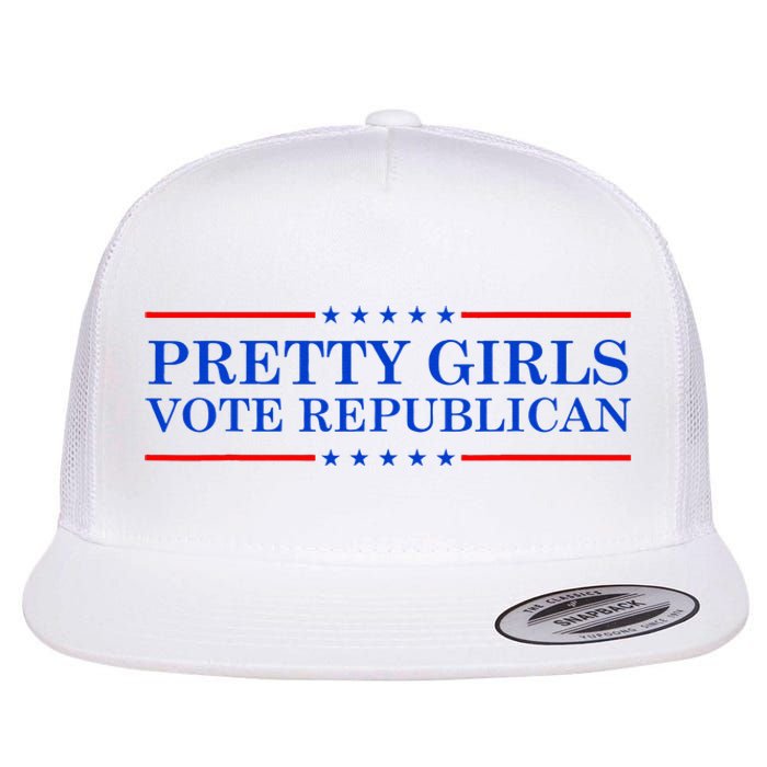 Pretty G.I.R.L.S Vote Republican Flat Bill Trucker Hat