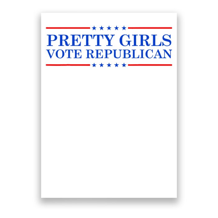 Pretty G.I.R.L.S Vote Republican Poster